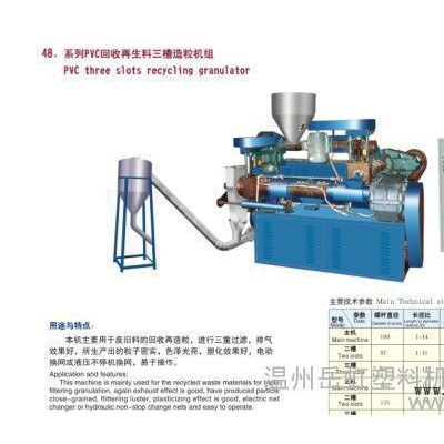 系列PVC回收再生料三槽造粒機(jī)組