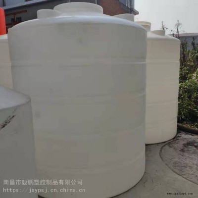 耐酸堿防腐蝕防曬耐摔滾塑容器10噸10立方食品級PE圓柱形平底水箱江西毅鵬