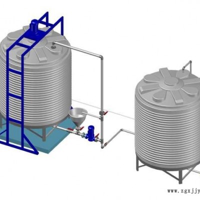 博承環(huán)保  5立方尖底塑料水塔 混凝土用水錐底水箱 10噸能把物料流干凈的儲(chǔ)罐