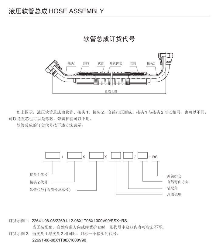 液壓膠管總成