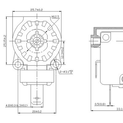 LECHY金樂琪LCP-03垃圾處理器空氣開關(guān)/按鈕壓力開關(guān)/咖啡機(jī)按鈕開關(guān)