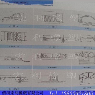 安全門膠條 三元乙丙耐腐蝕橡膠條 機械門底工業(yè)門密封條 多規(guī)