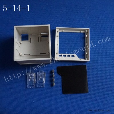 余姚模具廠直銷 柜裝儀表殼 數(shù)顯面框 電子型外殼 5-14-1：97.8X97.8X74.7儀表殼體 控制盒 塑料模具