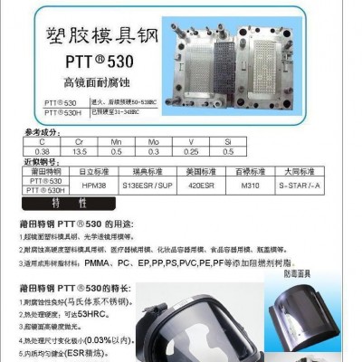 超鏡面、高硬度、高耐腐蝕、新型塑料鋼 M300模具鋼莆田特鋼