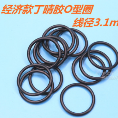 經(jīng)濟款B級丁晴膠O型圈 橡膠O形密封圈 線徑3.1mm 外徑10-30mm