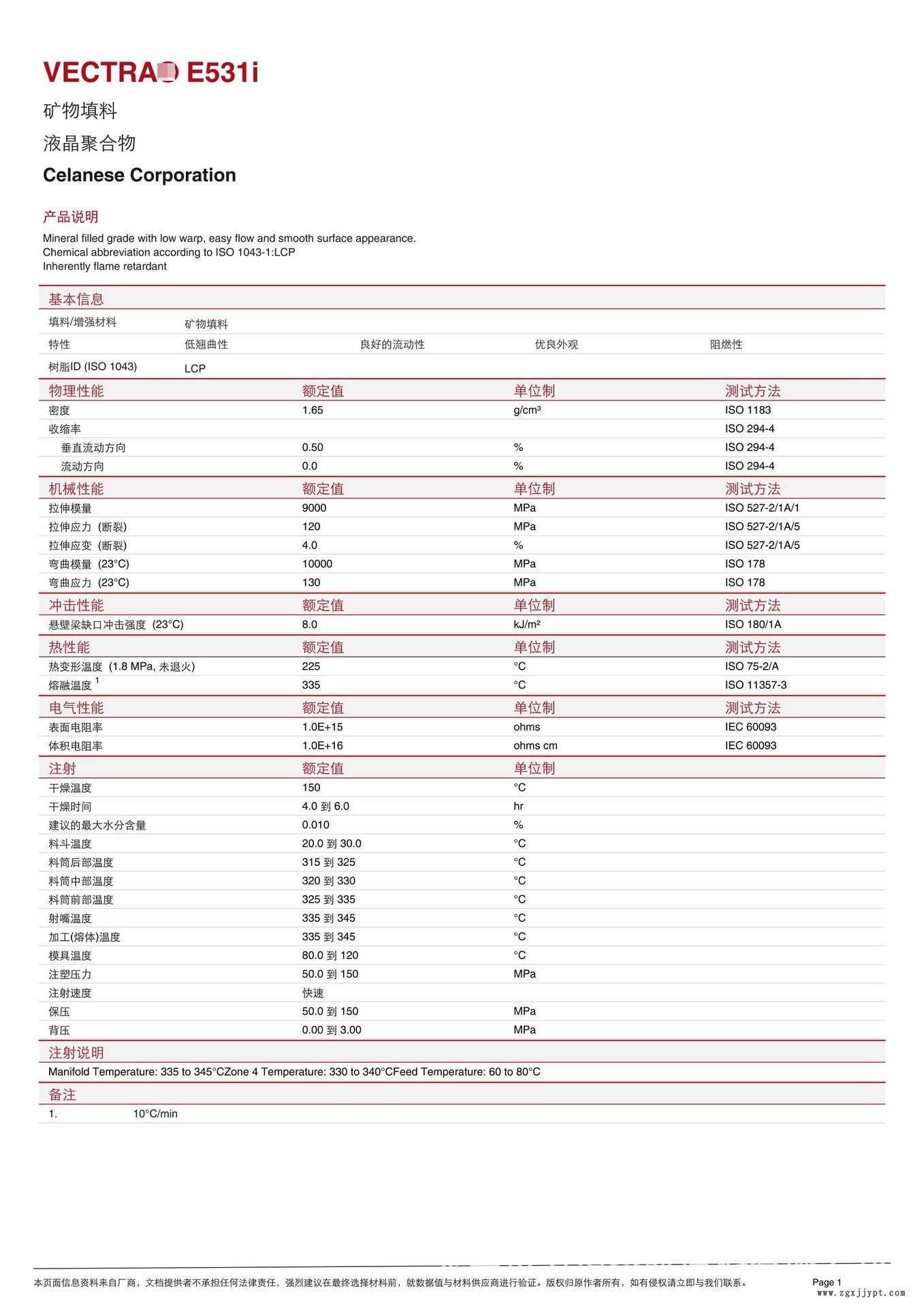 LCP/泰科納/E531i 低翹曲 高流動(dòng) SMT對(duì)應(yīng) 耐高溫225 度 防火V0示例圖2