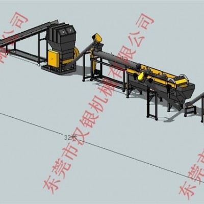塑料生產(chǎn)線-浮料破碎清洗線-pp破碎清洗線
